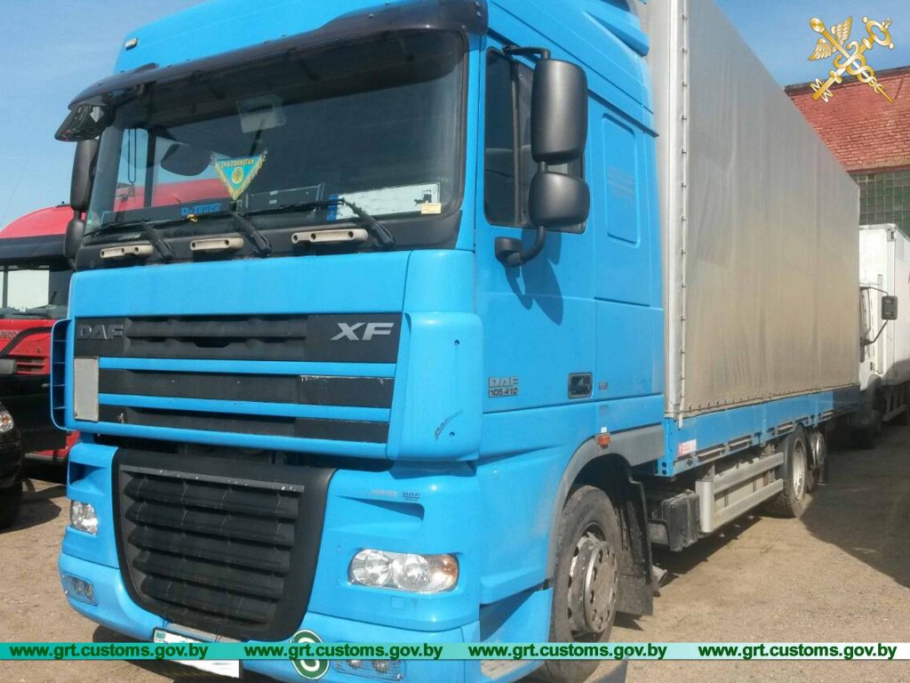 На гродненской таможне задержали грузовик