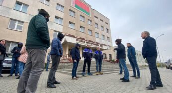 УВД: возле «Гродно Азот» задержали 32 человека, начали административный процесс