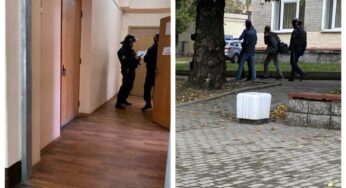 В ГрГУ им. Янки Купалы пришли силовики в форме и задержали человека (обновлено)