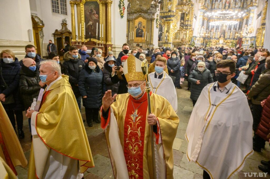 Тадеуш Кондрусевич в Фарном костеле в Гродно