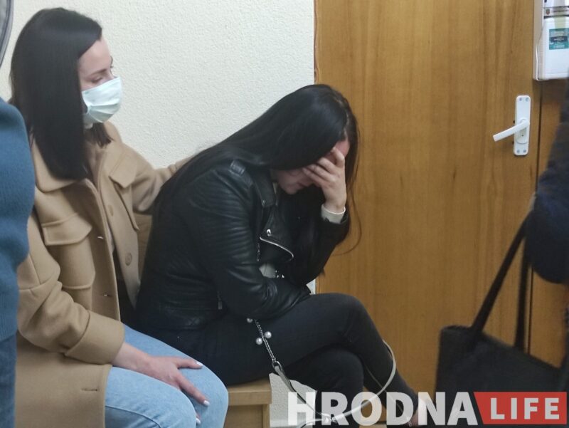 Жена Вадима Плавского Диана после вынесения приговора. Фото: Елена Ковальчук