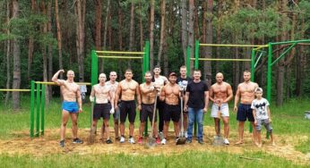 «Место для эффективных и качественных тренировок». В Гродно «друиды» своими силами создали спортивную площадку
