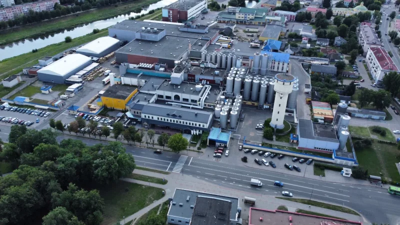 Компания Olvi. Вид на завод "Лидское пиво" с высоты. Фото: lidskae.by