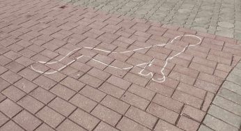 В Гродно на Советской появились силуэты убитых в Буче