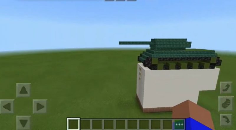 Гродненский танк в Minecraft. Скриншот Hrodna.life