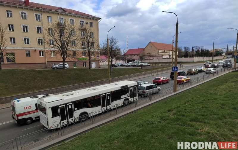 автобус транспорт пробка улица Горновых