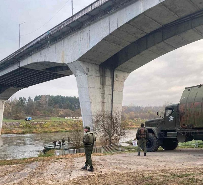понтонная переправа новый мост