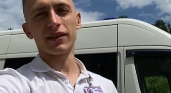 Медики в Гродно перекрыли движение. Водитель троллейбуса остался недоволен