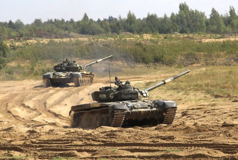 Танк обстрелял Поречье. Учения на Гожском полигоне, 8 августа 2023