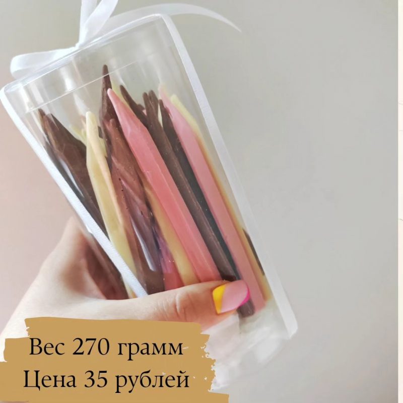 карандаши из шоколада
