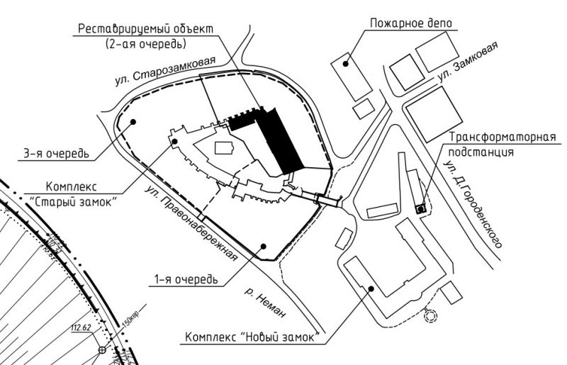 Реконструкция Старого замка в Гродно - генплан