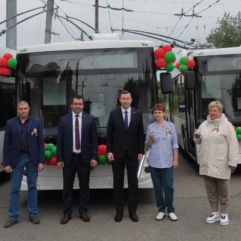 В Гродно привезли новые троллейбусы. Источник: Гродненский горисполком