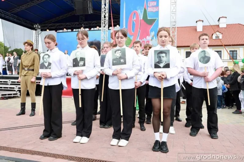 9 мая в Гродно. Фото: "Гродзенская праўда"