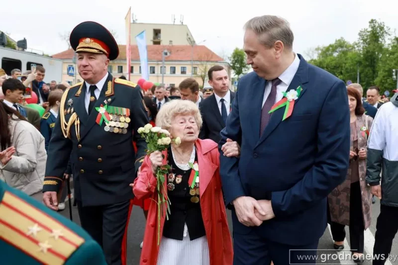 9 мая в Гродно. Фото: "Гродзенская праўда"