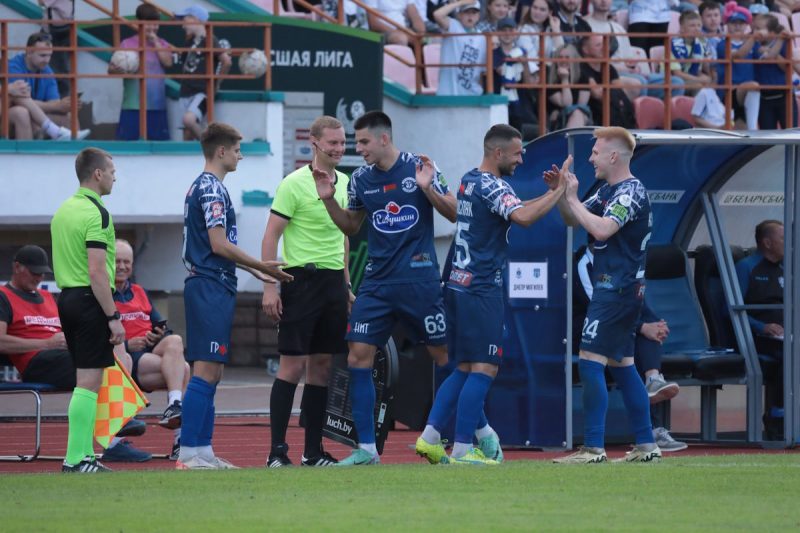 «Динамо Брест» разгромил «Днепр Могилев» в матче чемпионата Беларуси по футболу