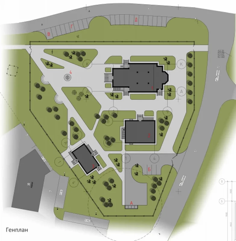 Проект храмового комплекса на Магистральной. Источник: Гродненский горисполком