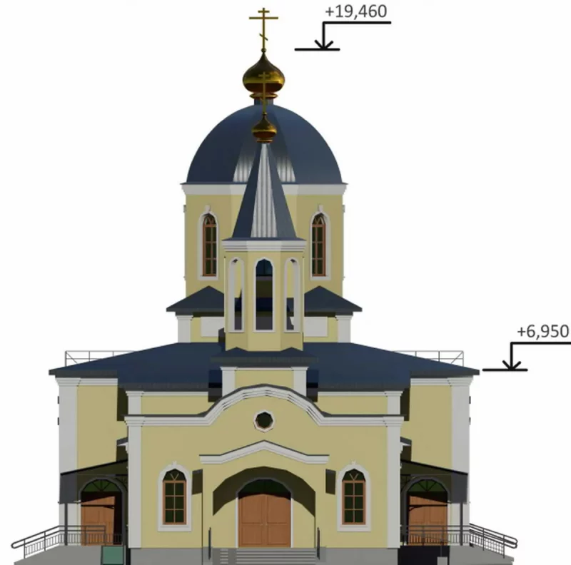 Праект храма на Магістральнай