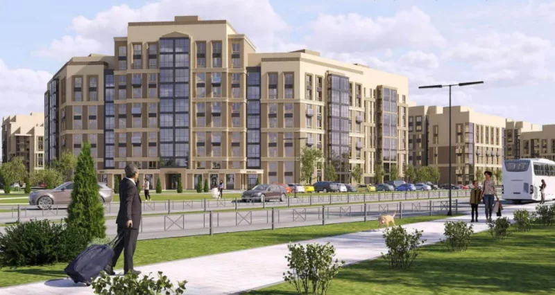 Так будет выглядеть новый район Гродно на продленной улице Островского. Источник: Гродножилстрой