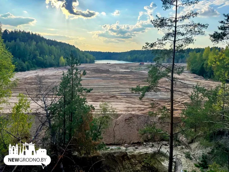 В Гродно засыпают карьеры Синька и Зеленка. Сентябрь 2024 года. Фото: NewGrodno.by