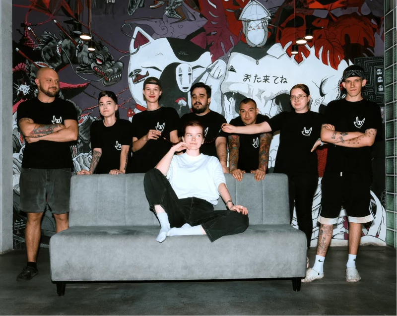 Сотрудники ресторана суши Punk Roll в Гродно. Фото из с Instagram заведения