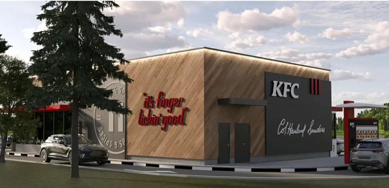 Праект будучага рэстарана KFC на Савецкіх Пагранічнікаў. Крыніца: гарвыканкам