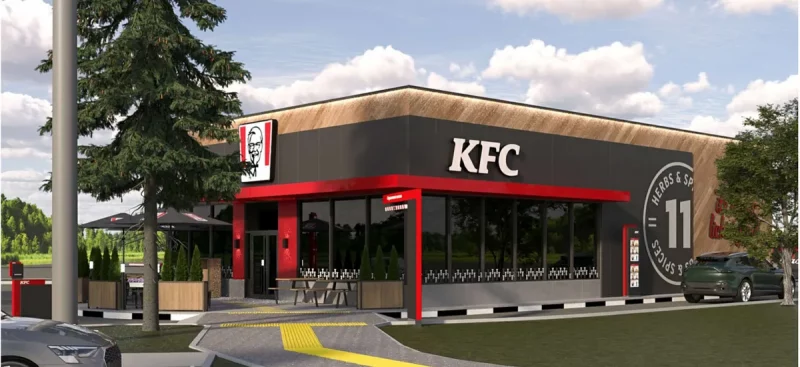 новы рэстаран KFC на Савецкіх Пагранічнікаў