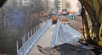 Мост в Румлевском парке готов на 85% — его планируют открыть уже в январе