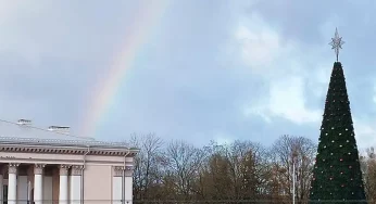 В Гродно заметили зимнюю радугу — это редкое явление в это время года