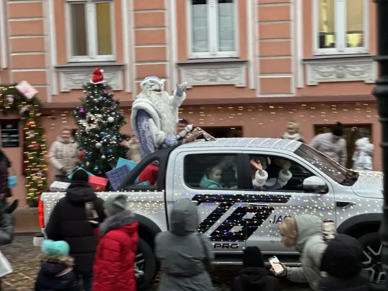 парад дедов морозов в Гродно