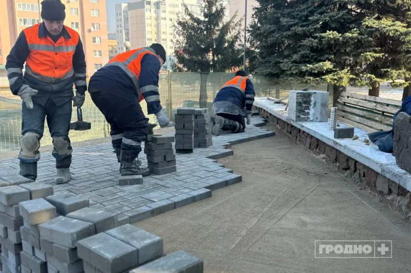 Ремонт военного кладбища на Белуша в Гродно