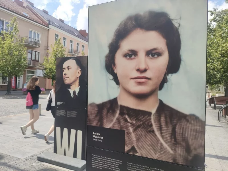 Выстава у Беластоку, прысвечаная ахвярам Аўгустоўскай аблавы. Ліпень 2025. Фота: Hrodna.life
