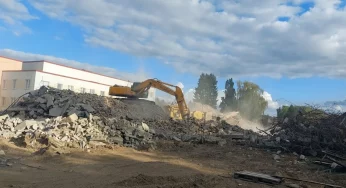 В Свислочском районе сносят недостроенный больничный корпус — пустовал более 30 лет