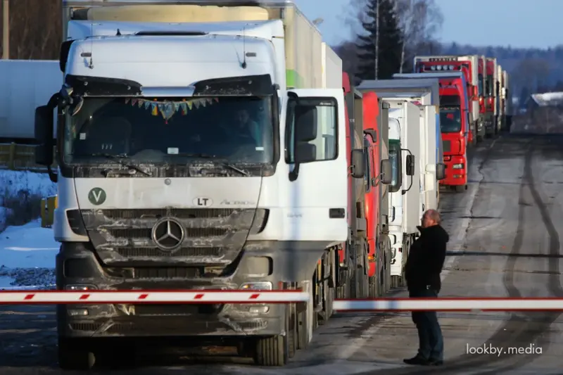 Грузовики на белорусско-литовской границе - что будет когда начнется реконструкция пункта пропуска Каменный Лог © LookByMedia