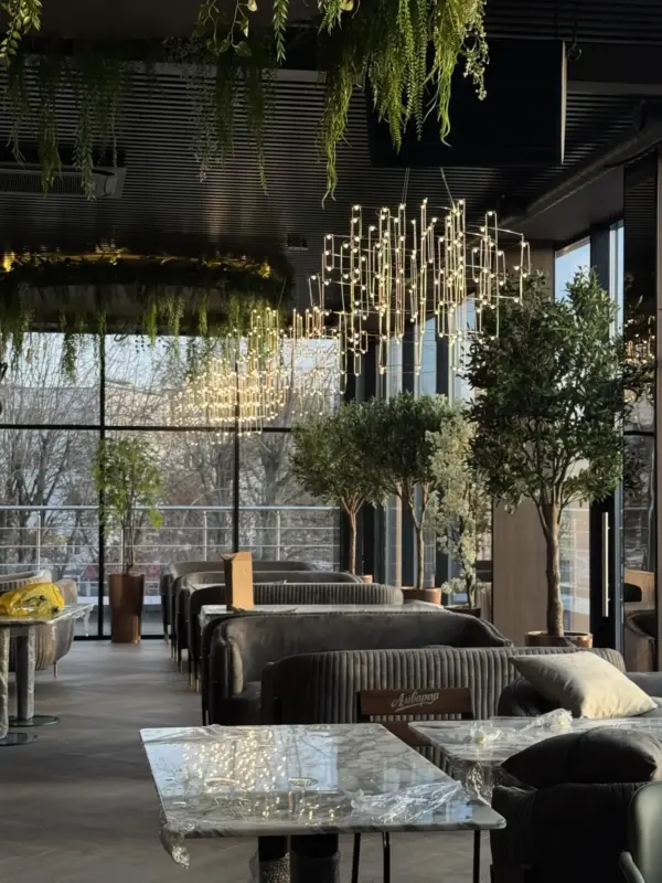 У Лідзе адкрыецца рэстаран з панарамным відам на горад і мармуровай барнай стойкай