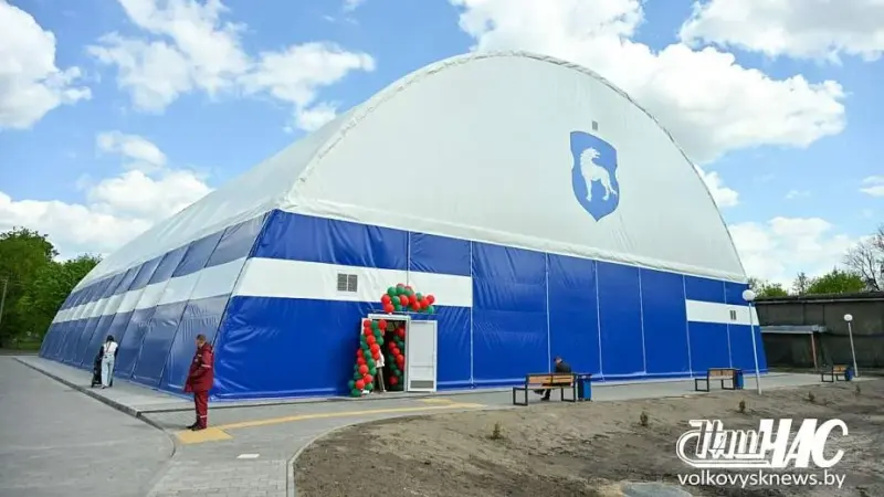 “Лучший в стране”. В Волковыске построили мини-футбольный манеж