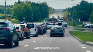 Из-за ремонта дороги к Юбилейному озеру в Гродно образовались пробки. Как объехать затор Пробка Коробчицы Юбилейное