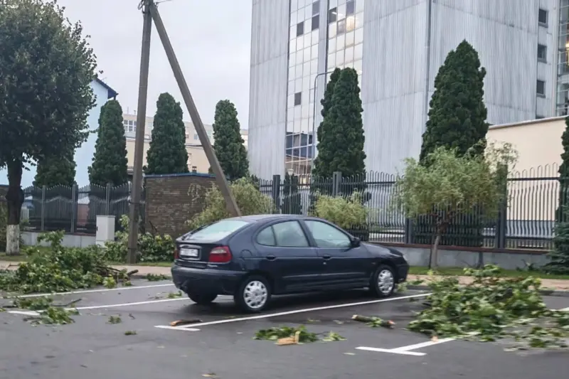 “Ночь ужасов”. После сильной ночной грозы Волковыск и район остались без света, повреждены полсотни домов