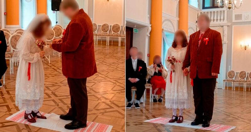 Пара поженилась в Гродно “с национальным колоритом” — мнения горожан разделились
